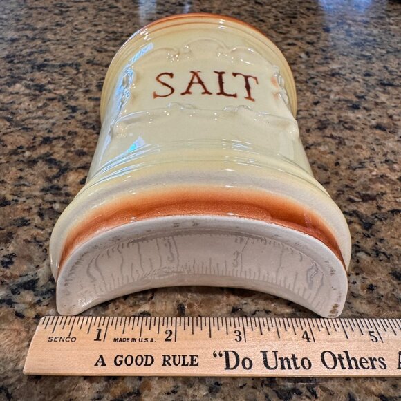 Royal Copley Wall Pocket Salt Box Farm House Decor Salt Server Vintage Farmhouse - Picture 3 of 10